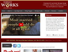 Tablet Screenshot of marriageworksmd.org